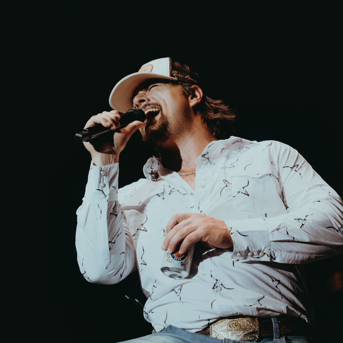 Gavin Adcock in his signature pearl snap shirt